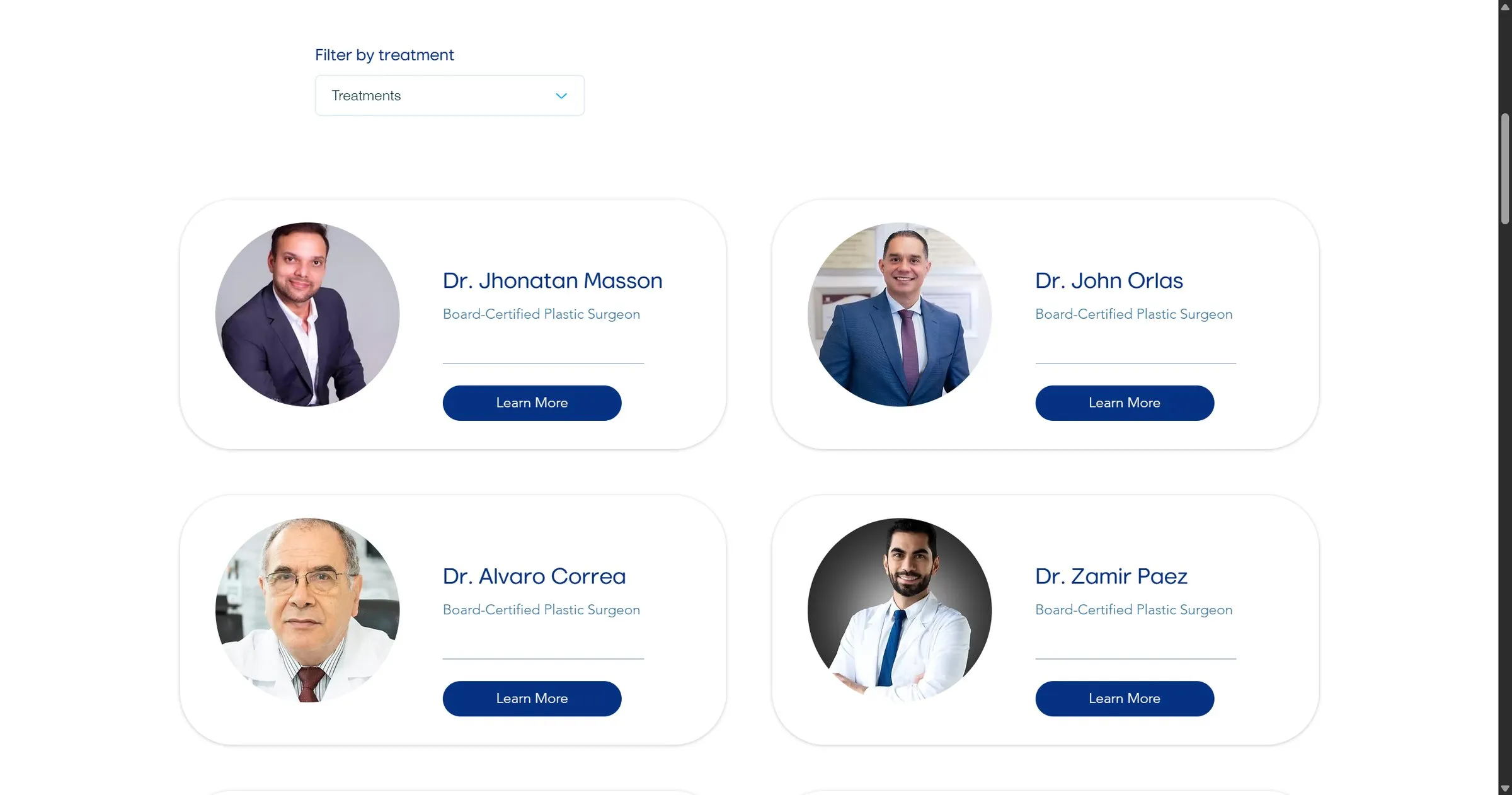 Board-certified surgeons filtered by treatment
