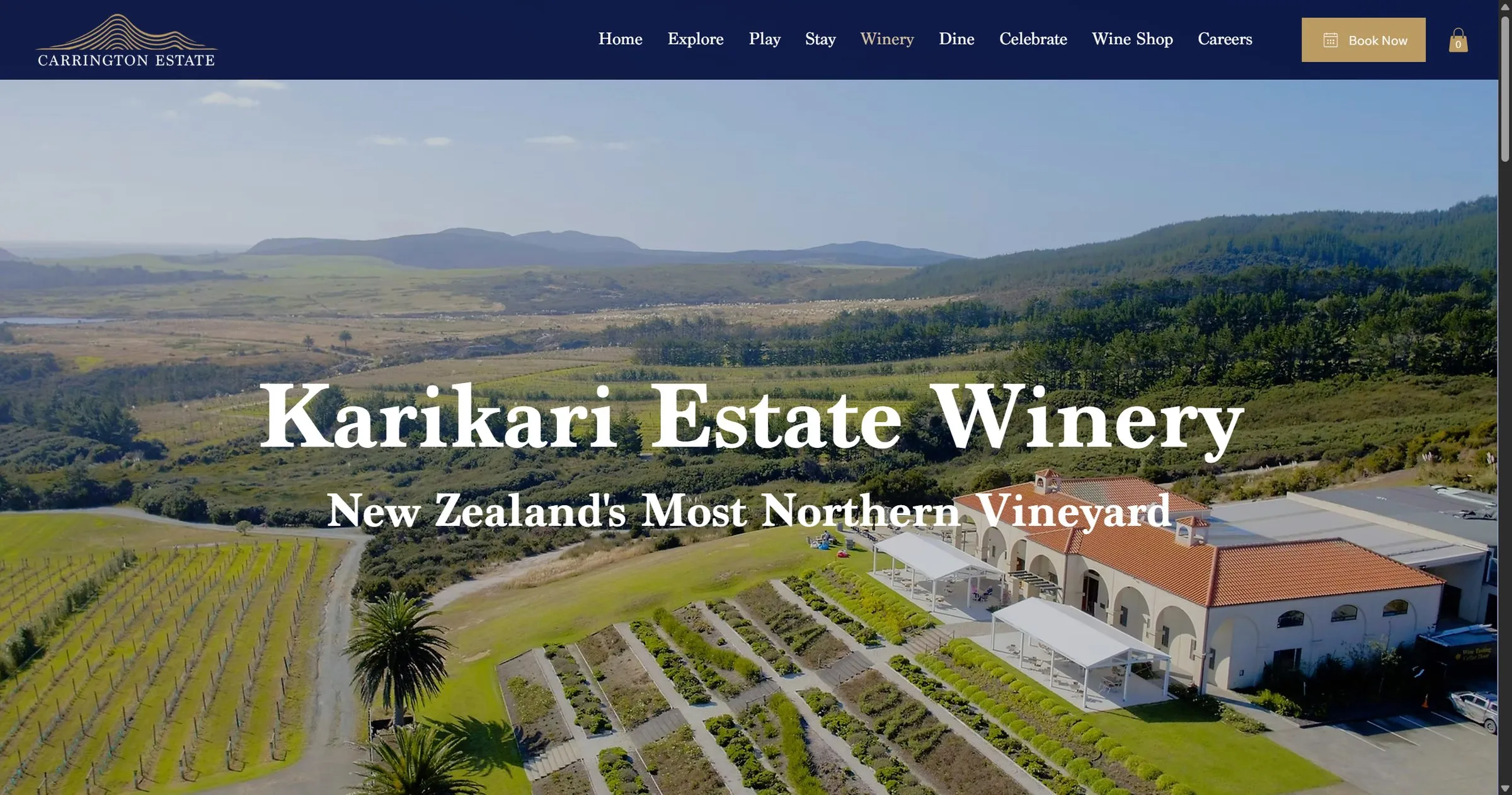 Karikari Estate Winery page: New Zealand’s most northern vineyard